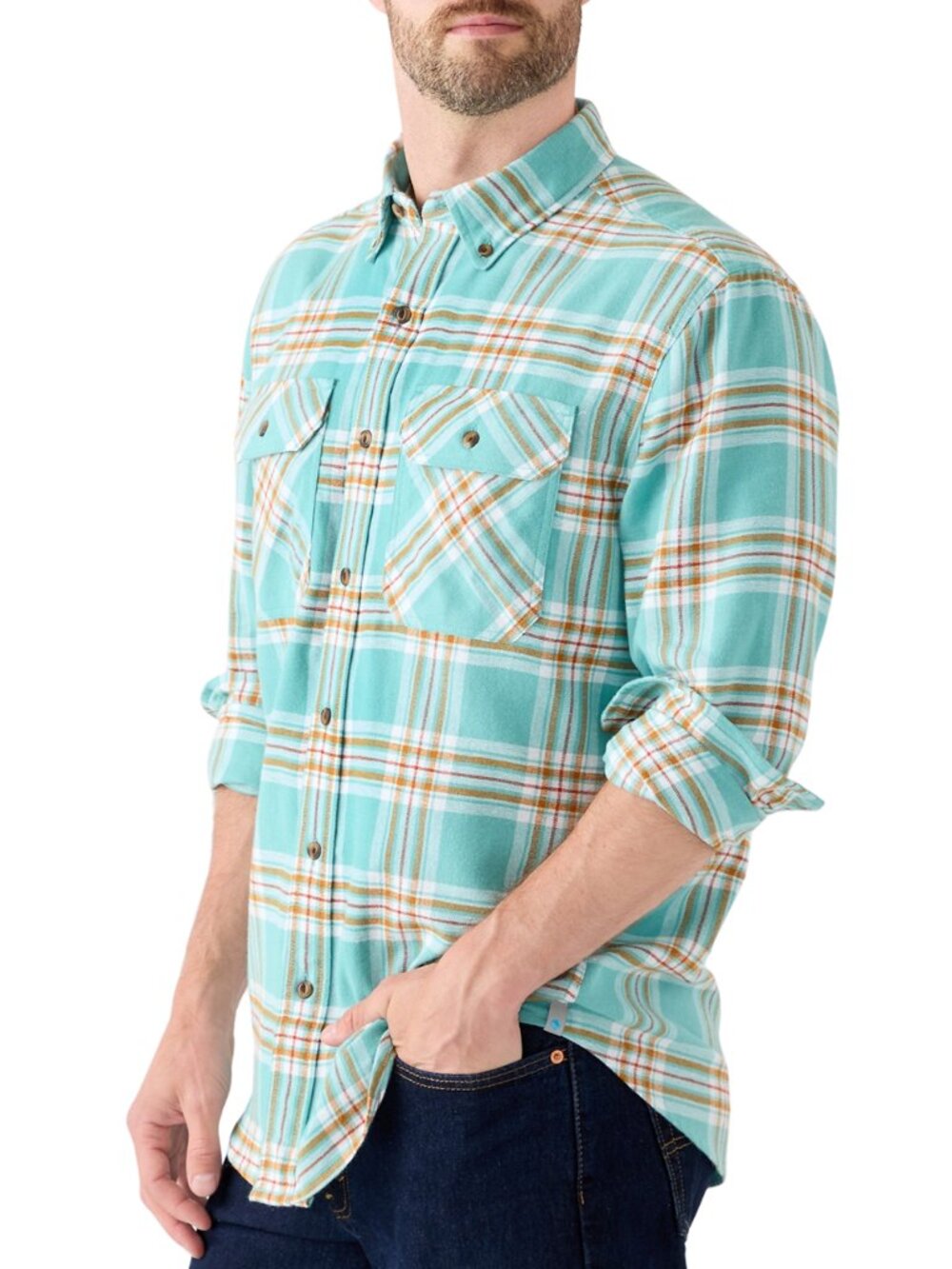 Ocean + Coast® Long Sleeve Woven Flannel Shirt